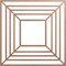 Ekena Millwork Raven Wood Fretwork Pierced Ceiling Medallion, Wood (Paint Grade), 22"OD x 8 1/8"ID x 3/8"T CMWP22X22X0375RAMF - alternate 1